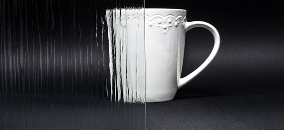 Ornamentglas Streifen in 4mm Glasdicke