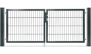 Zweiflügelige Tore für Doppelstabmattenzäune