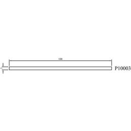 Schemata Flachleiste 100mm Breite