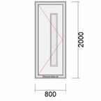 Haustür-Größe 800x2000 mm
