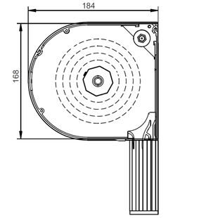 Vorbaurollladen POL extrudiert mit Kastenhöhe 168mm mit Insektenschutz
