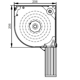 Vorbaurollladen PRL mit Kastenhöhe 206mm mit Insektenschutz