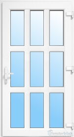 Kunststoff Nebeneingangstür Wildau in weiß