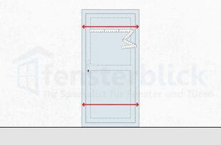 Nebeneingangstür Aufmaß