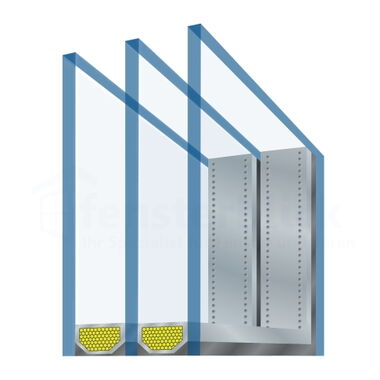 Balkontür mit 3-fach Verglasung