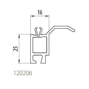 Aluplast 120206 - Steinbankanschluss - 25mm