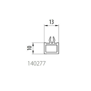 Aluplast 140277 - Bankanschlussprofil - 10mm