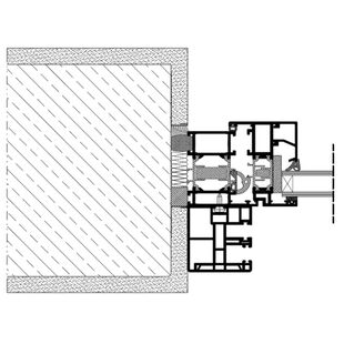 Aufsatzrollladen SKT MKT Einbaubeispiel 2 mit Insektenschutz Führungsschiene