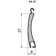 Rollladenprofil PA 37 Aluminium