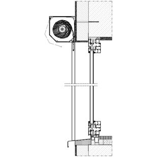 Vorbaurollladen SK-45 Einbaubeispiel 4 auf Mauerwerk mit Dämmung