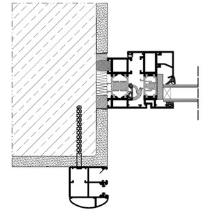 Vorbaurollladen SKO-P MKT Einbaubeispiel 1 Führungsschiene