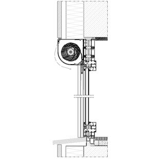 Vorbaurollladen SKP Einbaubeispiel 5a in der Laibung mit Dämmung