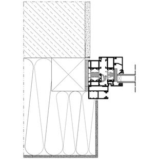 Vorbaurollladen SP-E Einbaubeispiel 2 Führungsschiene
