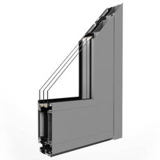 Aluminiumtür Profil Grau
