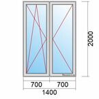 Balkontür Maß 1400x2000mm