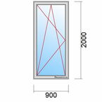 Balkontür Maß 900x2000mm