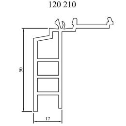 Drutex Steinbankanschluss aus Kunststoff 50 mm 120210