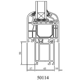 Drutex Iglo 5 Fenster mit Bankanschluss 50 mm 50114