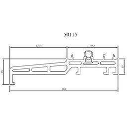 Drutex Iglo Anschlussprofil NL 50115