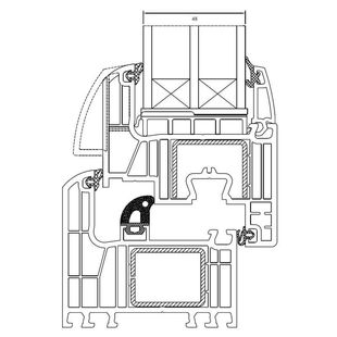 Drutex Iglo Energy 3-fach Verglasung 48mm