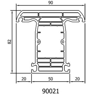 Drutex Iglo HS Kämpfersprosse Detailzeichnung