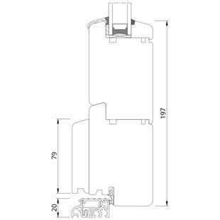 Drutex Softline 68 Haustür 20mm Schwelle nach innen öffnend