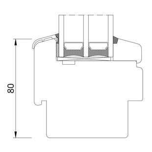 Drutex Softline 88 Festverglasung unten
