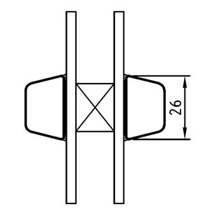 Aufgesetzte Wiener Sprossen Holz 26mm
