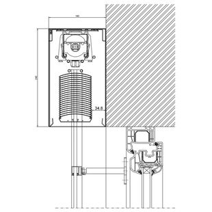 Raffstorekasten ZF-A 240 - Rahmen Iglo 5 Führungsschiene Teleskop