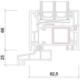 3207- Fensterbankprofil- 25mm