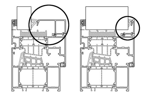 Glasleisten aus Aluminium passend zur Verglasungsdicke