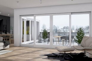 4-flüglige Hebeschiebetür