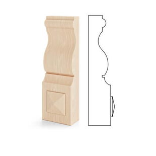 Holz Kapitell 1D-GL Querschnitt