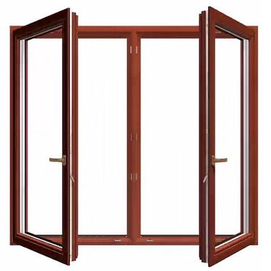 Holzfenster Modell Softline 88 mit zwei Flügeln und Pfosten