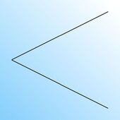 Symbool draairaam rechts