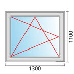 Venstermaat 1300x1100mm