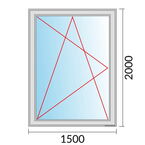 Venstermaat 1500x2000mm