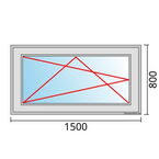 Venstermaat 1500x800mm