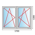 Venstermaat 1700x1300mm