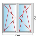 Venstermaat 1700x1700mm