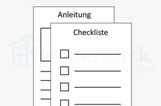Einbau Checkliste und Anleitung bereithalten