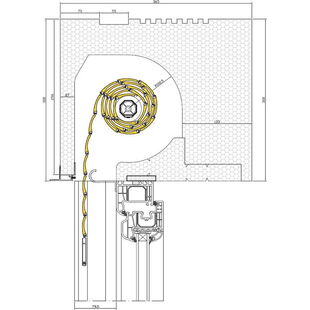 Aufsatzrollladen Drutex RS Styropor 365mm mit Iglo 5 Fenster Revision Außen