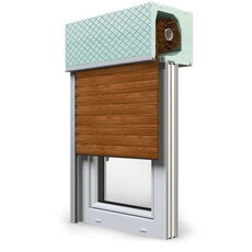 Aufsatzrollladen Beck+Heun ROKA-TOP® 2 RG in 06 Holz Dunkel