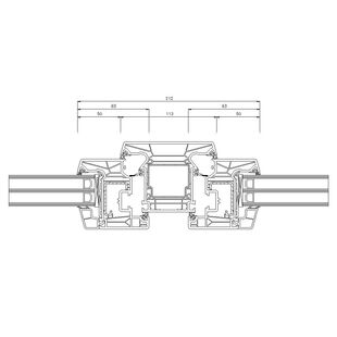 Schüco Living 82 MD 112mm Fenster Classic 83mm - 9466-9431