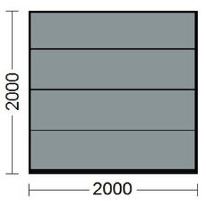Sektionaltor in Silbergrau RAL-7001
