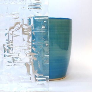 Ornamentglas Abstracto Weiß (SAL)