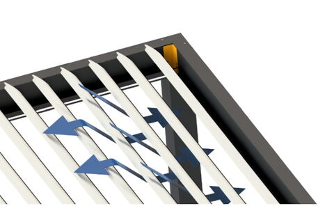 Pergola Lamellendach Luftzirkulkation