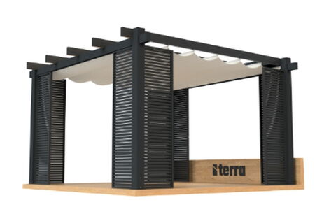 Pergola Terra Zubehör feste Lamellen