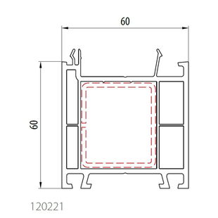 Aluplast 120221 - Rahmenverbreiterung - 60mm