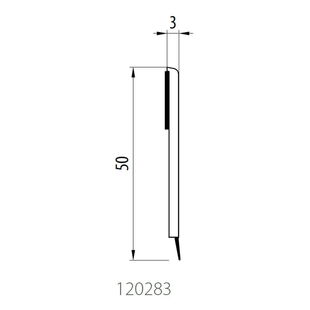 Aluplast 120283 - Afdekstrip - Afdichtlip - 50mm